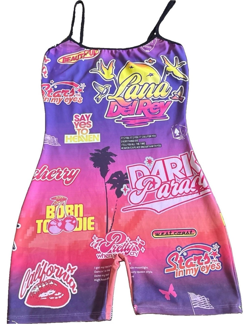 Lana Del Rey Official Exclusive Coachella Romper Merch April 2024 Womens XL